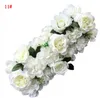 Arco artificial flor linha corredor de mesa peças centrais corda para festa de casamento estrada citada decoração de flores o moq de 12 pcs