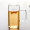 700ml Coffee Mug Handmade Heat Resistance Clear Glass Coffee Mug Tea Milk Juice Cup Water Beer Drinking Mug Office Drinkware 210804