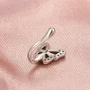 Anello al naso finto con farfalla di cristallo Clip non penetrante sull'anello al naso Polsino al naso in stile indiano Piercing finto Septum Nariz Jewelry