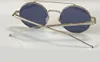 Round Sunglasses Pasha Sier Blue Len Gafa De Sol Occhiali Da Sole Unisex Fashion Sunglasses with Box
