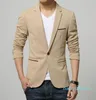 İlkbahar ve Sonbahar Yeni Erkek İnce Fit Moda Pamuklu Blazer Suit Ceket Erkek Blazers Erkek Ceket Gelinlik