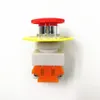 Red Mushroom Cap 1NO 1NC DPST Emergency Stop Push Button Switch AC 660V 10A Lift Elevator Latching Self Lock