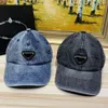 Moda Luxurys Beyzbol Kap Şapka Denim Yıkanmış Tasarımcılar Kapaklar Şapka Erkek Meşgul Caps Kadınlar Yüksek Kaliteli Spor Rahat Sandy Beach 21042302SX