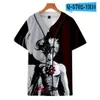 Man Zomer Honkbal Jersey Knopen T-shirts 3D Gedrukt Streetwear Tees Shirts Hip Hop Kleding Goede Kwaliteit 066