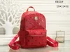 Lederen Handtassen Hoge Kwaliteit Mannen Dames School Rugzak Beroemde Rivet Afdrukken Rugzakken Designer Lady Bags Boy and Girl Back Pack