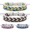 Cotton Braid Handmade Bracelets Ethnic Adjustable Multicolored Wrap Woven Rope Friendship Bracelet for Women Men