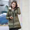 Frauen unten mäntel 2021 neue mode zipper solide lange winter unten jacke weibliche parkas taschen zipper mäntel frau jacke