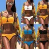 Kadın mayo bandaj push bikinis kadın tanga bikini set iki parçalı mayo 2021 mayo yüzme biquini