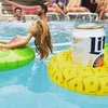 Opblaasbare flamingo drankjes zwembaden spa's spasg cup houder zwembad drijvers bar onderzetters floatation apparaten kinderen speelgoed evenement feestartikelen