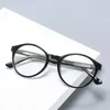 Round Computer Eyeglasses For Women/Men Anti Blue Light Glasses Vintage TR90 Optical Frames Transparent Clear Gafas Fashion Sunglasses