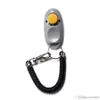 Portable Adjustable Sound Key Chain And Wrist Strap Training Clicker Multi Color Pet Dog Outdoor Training Clicker Whistle RRA11901