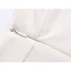 Vintage Kadınlar A-line Beyaz Etek Yüksek Bel Yaz Uzun Saf Renk Saten Maxi Etekler Saia Faldas Jupe Femme