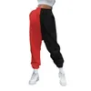 Damskie spodnie Capris 2022 Lato Harerem Casual Moda Hip Hop Color Block Wysoka talia Kobiety Koszulki Związany Luźne Spodnie Cargo Sports