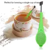 10st Tea Infuser 18cm Dricksverktyg Drinkware Gadget Mät Swirl Steep Stir och Press Food Grade Plastic Coffee Teos Strains On Sales