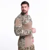 Men039s Camouflage Tactical T-shirt Zip Ficka Långärmad bomull Andas G3 Combat Frog shirt Herr Träningsskjortor T-shirt P1754740