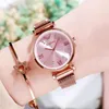 Wristwatches Watch Bransoletka Rose Gold Clock Zegarek Ze Stali Nierdzewnej Nadgarstek Diament Sukienka Zegarki Luksusowa Godzina Montre Femme Relogio Feminino XFCS