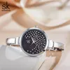 Wristwatches Shengke Women Women Watch Rose Gold Stains Steel Ladies for Quartz Relogio Feminino Montre Femme 2021