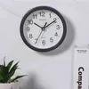 Minimalistische kleine muurklokken met frame transparant plastic snoep kleuren mute 15cm opknoping horloge klok woonkamer home decor H1230