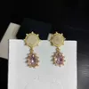 21 Brand Yellow Gold Color Fashion Jewelery Woman Pearls Earrings Pink Party High Quality Water Drop Pearls Studing Jewelry2316750