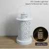 Hollow Wind Lanterns Iron Craft Hollow Dekoracyjny Świecznik Świecznik LED Świece DIY Festiwal Party Home Decor Daj333