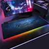 RGB ASUS Gaming Mousepad Oyunu Slipmat RGB LED Kurulum Gamer Dekorasyon Serin Parlayan Klavye Mouse Pad Dizüstü Mouse Pad Mat Hediye