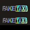 Divertente FALSO TAXI Auto Auto Adesivo FakeTaxi Decalcomania Dell'emblema Autoadesiva Del Vinile Universale Per BMW Ford VW Honda Kia Opel Kia5592286