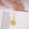 Оптовые морские пляж Boho Shells Starfish Conch из нержавеющей стали цепи цепи кулон ожерелье золота цепи ожерелья украшения подарок для женщин