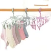 Cintres Racks 12 Clip Creative Pliant Séchoir Multifonctionnel Sous-Vêtements Chaussettes En Plastique Épaissi Ménage Serviettes Tissu