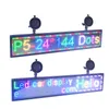 12V Car Sign Effect 50CM 75CM 99CM 113CM RGB FullColor Programmable Rolling Information LED Display Panel for Store Advertising1047403