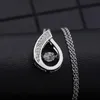 Diamond Droplet ketting retro Valentijnsdag verjaardagscadeau 2021 Modieuze eenvoudige klassieke uniek voor haar hanger kettingen