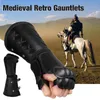 Elbow & Knee Pads Vintage Bracers Medieval Costume Viking Warrior Arm Guards Pirate Cosplay Gothic Steampunk Bandage Boxing Props