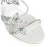 Sandales blanches romantiques chaussures FLORIANE matériaux de la plus haute qualité fleurs Strass Caovilla haut luxueux fête mariage talons hauts EU35-42