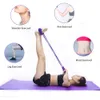 4 tubos Bandas de resistência elástica sentar-se puxar cordas exercitador de barriga para casa ginásio treinamento banda para ioga equipamento de fitness H1026