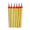 Pcs Birthday Candle Golden Cake Decoration Wedding Party Nightclub Set Accessories Fire-works Candles