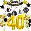 1 Takım 50. Doğum Günü Dekorasyon Mutlu Partisi Kiti ile 50. Doğum Günü Balonları