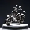 11cm / 14cm / 16cmオートバイモデルレトロモーター置物金属装飾手作りアイアンモーターバイクプロップビンテージ家の装飾キッドおもちゃ210607
