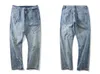 Mężczyźni Moda High Street Spodnie Haft Cross Dżinsy Mężczyźni / Kobiety Streetwear Loose Hiphop Casual Spodnie Mężczyźni Odzież 211009