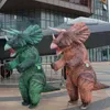 2020Newest Triceratops Cosplay T Rex Dino Spinosaurus Costume gonfiabile per bambino adulto Fancy Dress Up Halloween Party Anime Suit Y0827