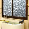 Autocollants de fenêtre ombrage couvrant verre Film chambre givré salle de bain porte étanche décoratif Protection de la vie privée statique s'accrocher