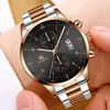 Relógios de pulso relógio de luxo shaarms homens moda simples relógio de pulso quartzo aço inoxidável mostrador preto calendário casual relógios reloj311z