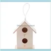 Supplies Home Garden99Cm Small Wooden Bird House Outdoor Nesting Box Garden Yard Hanging Decoration Nest Pet Aessories Cages Dr3145947