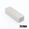 Partihandel - I lager 1000PCS Stark Round NDFEB Magneter Dia 2x1mm N35 RARE Earth Neodymium Permanent Craft / DIY Magnet