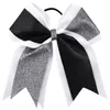 2021 Nieuwe 7 inch mode-sequin cheerleading haar boog glitter grosgrain lint bogen elastische band paardenstaart haarhouder voor meisjes en wome