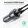 UGREEN Quick 3.0 Charge QC 3.0 Ricarica rapida per caricabatterie USB per auto per telefoni cellulari Samsung Xiaomi