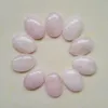 Natural crystal Semi-precious stone 25x18mm Tiger's Eye Rose Quartz patch face for natural stone necklace ring earrrings jewelry accessory