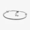 925 Sterling Silver Bracelets For Women Jewelry DIY Fit Pandora Charm Snake Chain Slider Charms Bracelet Design Fashion Classic Lady Gi196n