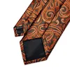 Pañuelos de lazo Otoño Invierno Llegada Hombres 8 cm Paisley Lujo Vintage Oro Seda Corbata de negocios para fiesta de boda Accesorios de traje masculino Smal22