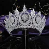 Tiaras und Kronen HADIYANA Klassisches geometrisches Zirkon-Design Einfache elegante Frauen Hochzeit Haarschmuck BC4573 Haar Sieraden 210707