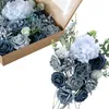 Artificial Flowers with Box White Pink Red Blue Rose Flowers for DIY Wedding Bouquets Centerpieces Arrangements Decoration