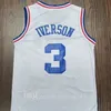 Top Grossist Georgetown Blå Hoyas Grå Sportkläder Universitetsuniformer Broderi Allen Iverson Jersey Billiga Dikembe Mutombo skjortor sydda